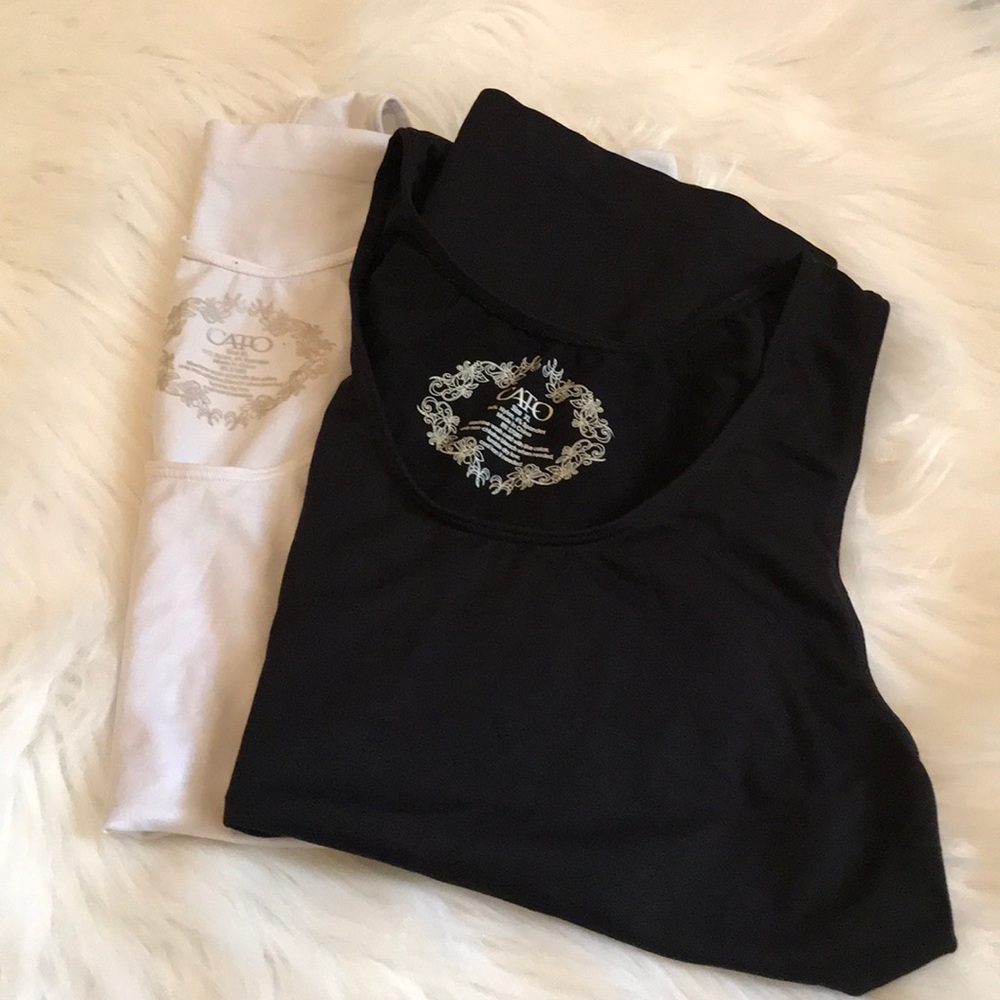Cato Camisole. Set of 2. Black and White.
